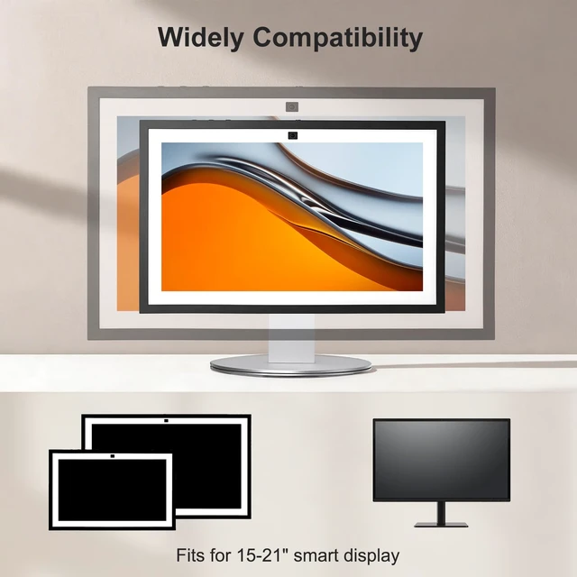 Alt view image 2 of 7 - UPERGO Stand for Echo Show 21 and 15,Elevates Your Device | 180° Tiltable, Anti-Slip Aluminum Base, 360° Rotatable, Fits Kitchen Counter & Desk, Easy Assembly