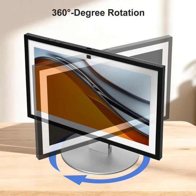 Alt view image 5 of 7 - UPERGO Stand for Echo Show 21 and 15,Elevates Your Device | 180° Tiltable, Anti-Slip Aluminum Base, 360° Rotatable, Fits Kitchen Counter & Desk, Easy Assembly