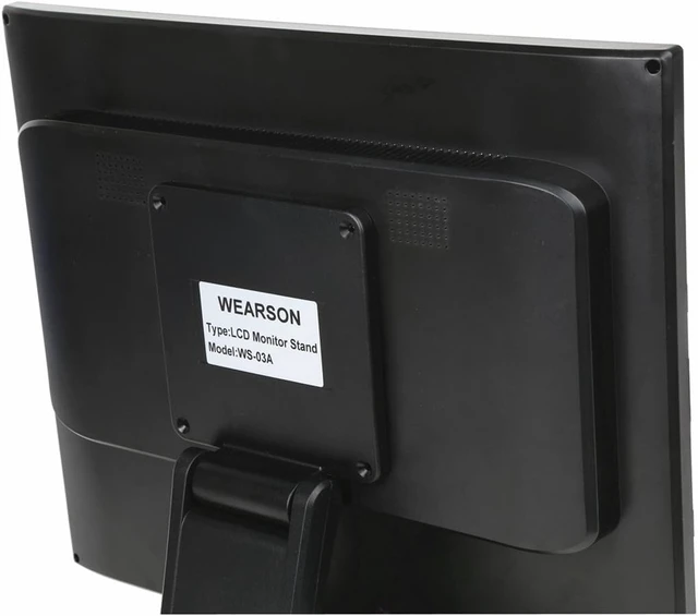 Alt view image 6 of 7 - Wearson WS-03A VESA Monitor Stand Low Profile Lay Flat Short Foldable with VESA Hole 75x75mm&100x100mm
