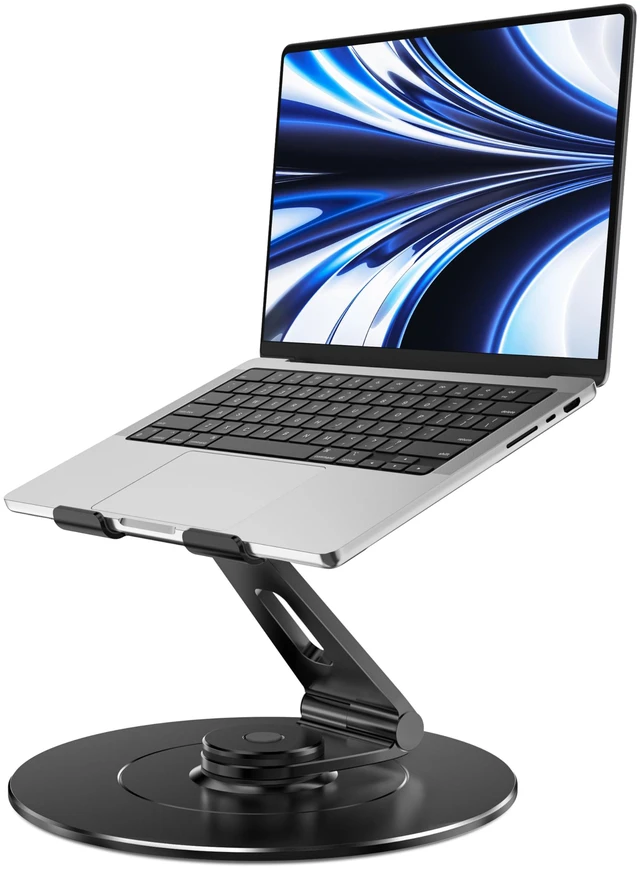 Main image of LOXP Ultra-Stable Laptop Stand for Desk with Larger Base | Military-Grade Aluminum Anti-Loosening Structure - Height Adjustable Laptop Stand Suitable for 10-17.3 inch