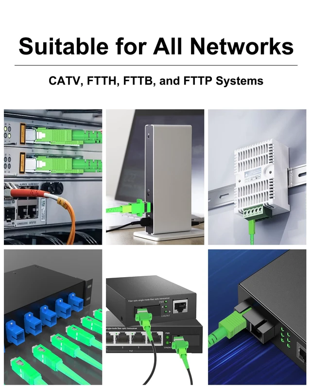 Alt view image 7 of 7 - VANDESAIL 100M/328ft SC/APC Fiber Optic Internet Cable OS2 Outdoor Armored | SC/APC to SC/APC Fiber Patch Cable, SC to SC Single Mode Fiber Jumper Cord SIMPLEX SMF for FTTH/FTTP Use, LSZH Black