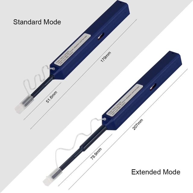 Alt view image 4 of 5 - YIENFBEV Fiber Optic Cleaning Pen, 5 PCS LC/MU 1.25mm Ferrule Connectors Fiber Cleaner, Cleans Over 800 Times