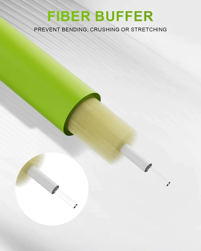 Alt view image 4 of 7 - VANDESAIL OM5 LC to LC Multimode Fiber Patch Cable, 1M(3.3FT), 5 Pack | Duplex, 50/125um, LSZH jacket, MMF, 10/40/100Gbps support, 850-950nm, OM3/OM4 compatible, for SFP+ transceivers