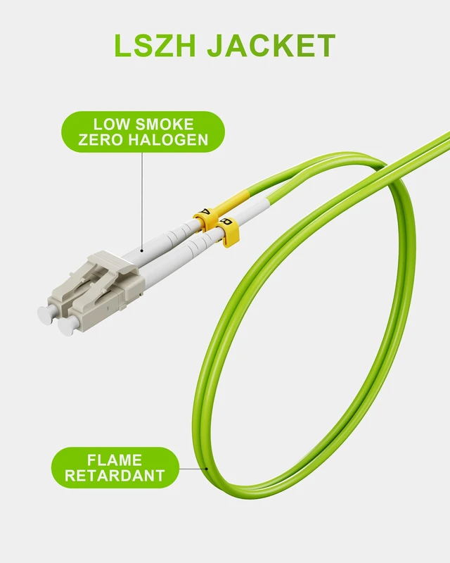 Alt view image 5 of 7 - VANDESAIL OM5 LC to LC Multimode Fiber Patch Cable, 1M(3.3FT), 5 Pack | Duplex, 50/125um, LSZH jacket, MMF, 10/40/100Gbps support, 850-950nm, OM3/OM4 compatible, for SFP+ transceivers