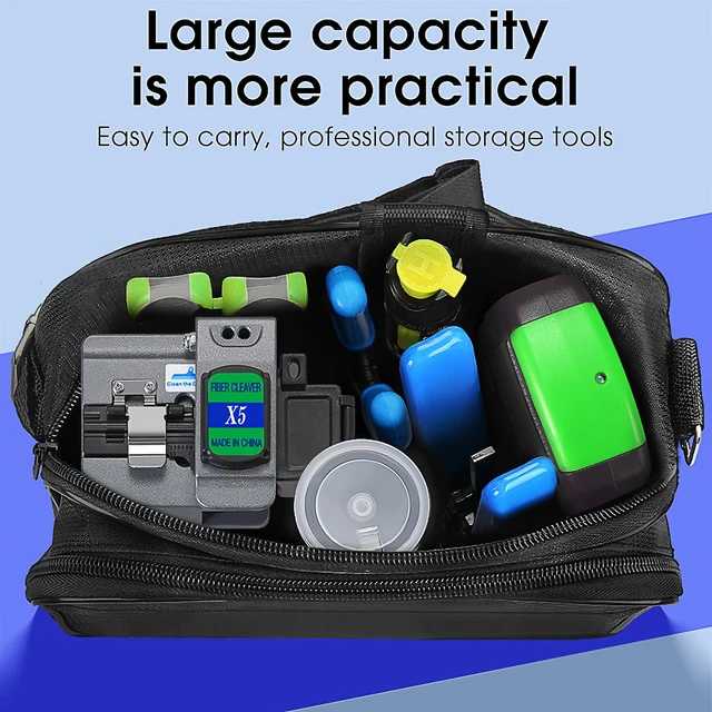 Alt view image 2 of 6 - Fiber Optic Termination Tool Kit FTTH Cable Cold Welding Tool Set | with X5 Grey Optical Fiber Cleaver with FC-LC Adapter D7 OPM