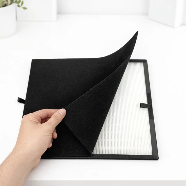 Alt view image 3 of 7 - Nispira BF25A BF15A True HEPA Air Filter Replacement with 4 Pre-Filters, Activated Carbon Filter Compatible with A-len Breathe A350 A375 Air Purifier, 1 Set