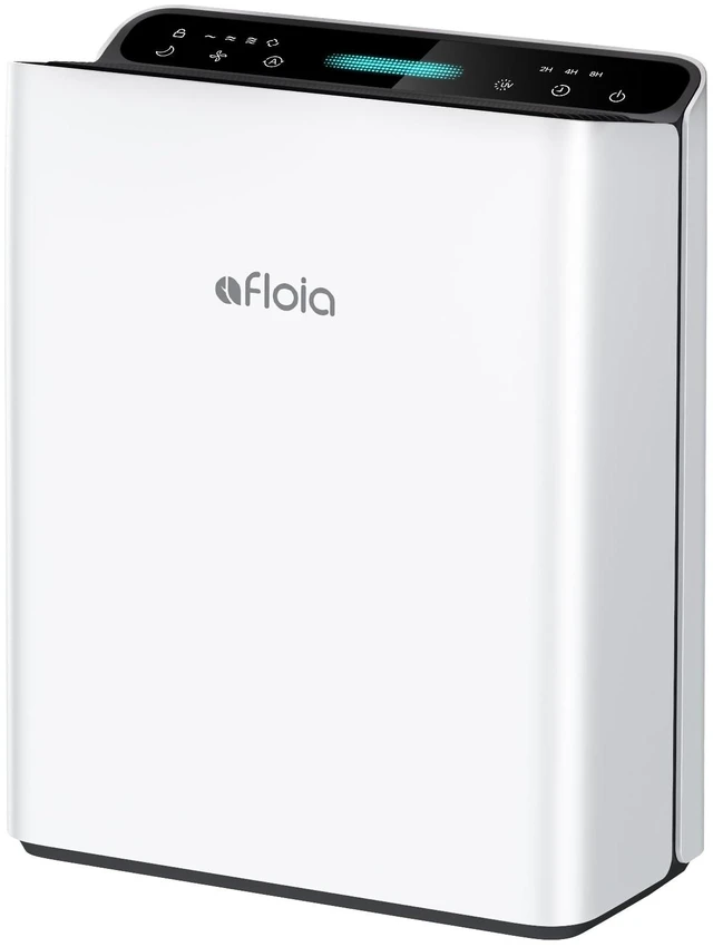 Main image of Afloia Air Purifier for Home, 2,000 Ft², PM2.5 Monitor, Washable Pre-Filter | Europa 2.0 White features Smart Auto Mode, a PM2.5 Air Quality Monitor, and a washable pre-filter for pet-friendly homes.