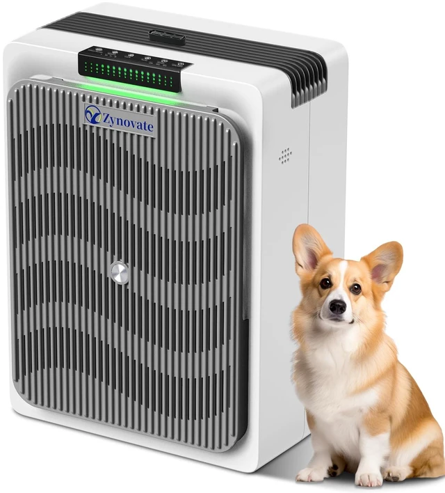 Main image of Air Purifier for Home Pets Bedroom Dorm HEPA Air Purifiers Up to 1,292 Ft² | HEPA 3-Stage Filter Air Cleaner with Washable Filter, Air Quality Sensor, Sleep Mode, for Odor Dust PoIIen Pet Dander Smoke