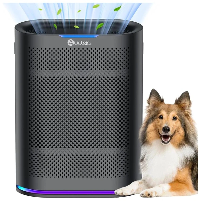 Main image of Aucleia Pet Air Purifiers for Home Large Room 2100 Ft², True HEPA Filter | 22dB Sleep Mode, Air Quality Monitor, Air Cleaner for Pet Hair, Dander, Smoke, Odors & Pollen, Ideal for Bedroom & Office