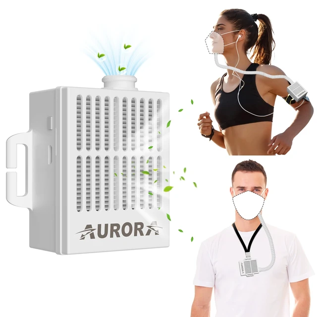 Alt view image 2 of 7 - 4WDKING Rechargeable Electric Air Purifying, Reusable Portable Air Purifier | With HEPA Filter for Sleeping Outdoor Sports Housework, for Dust Work Painting Welding Allergy