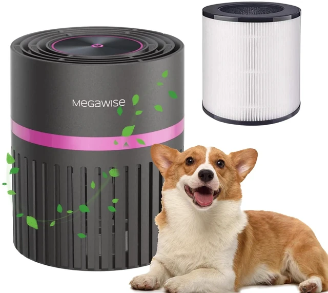 Main image of MEGAWISE HEPA Air Purifier for Bedroom, Small Room Air Cleaner | 3-stage filtration with H13 HEPA filter and activated carbon, compact design with quiet operation for home and office