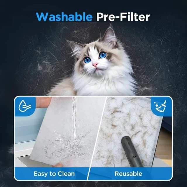 Alt view image 4 of 7 - MOOKA Air Purifier for Home Pets Large Room 1300 Ft², Washable Pre-Filter | HEPA Air Purifiers for Bedroom, Dorm Room, Filters Pet Hair, Smoke, Odor, Dander, Aromatherapy, 15 dB Sleep Mode, KJ102