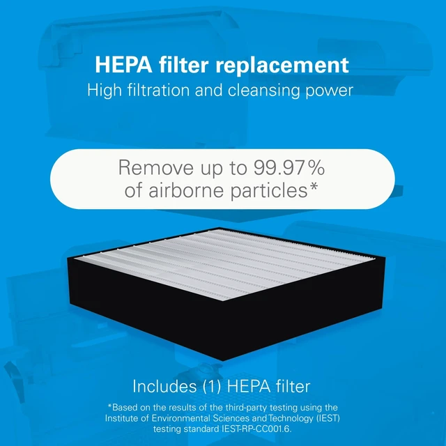 Alt view image 2 of 5 - Daikin HEPA Filter, MCB50YSAU Air Purifier Replacement for Home, Removes 99.97% of Particles as Small as 0.1 Microns, Including Pet Dander, Hair, Dust and Pollen