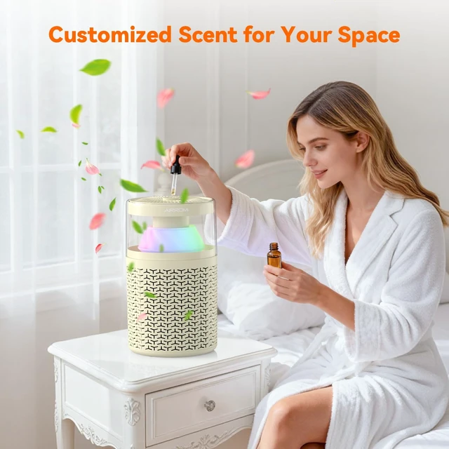Alt view image 5 of 7 - AIRROMI Pet Air Purifier for Home & Bedroom, HEPA Activated Carbon Filter, Removes Pet Dander & Odor, Allergies, Smoke, Hair, Night Light, Fragrance Sponge, Up to 658 ft², A2002 yellow