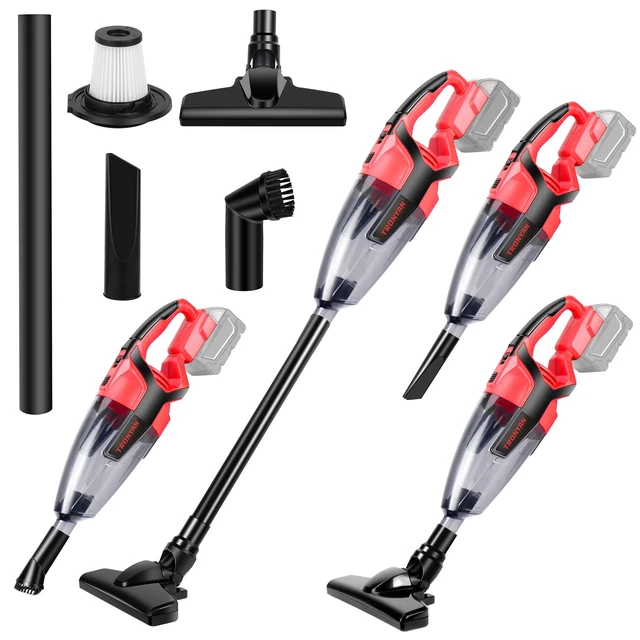 Alt view image 5 of 7 - TRONYAN 120W Cordless Vacuum Cleaner Compatible with Milwaukee 18V Battery (No Battery), Handheld Vacuum for Home, Boat, Workshop, Car, Pet Hair, Furniture, Tool Only