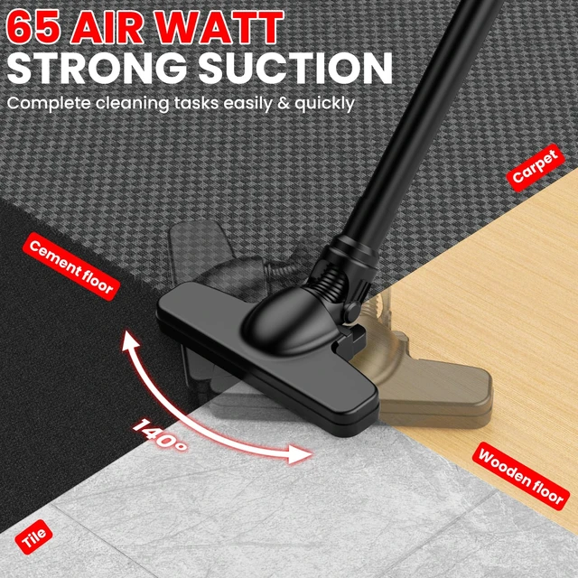 Alt view image 5 of 7 - Cordless Vacuum for Miwaukee Battery, 5 in 1 Lightweight Handheld Vacuum Cleaner with 500W Powerful Motor, 46 CFM Portable Hand Vacuum with Filtration HEPA for Floor, Carpet(Battery Not Included)