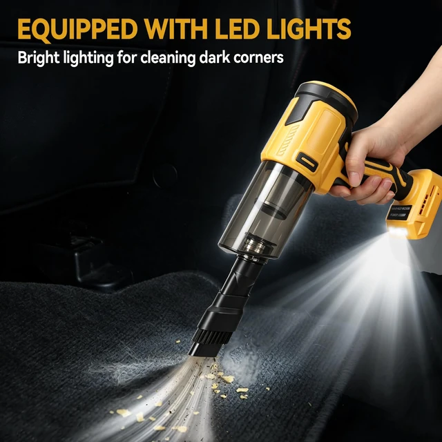 Alt view image 6 of 7 - dolitify Cordless Handheld Vacuum Compatible with De-Walt 20V Battery | 5-in-1 Portable Blower & Vacuum Cleaner, 20KPa Suction For Car Sofa Pet Hair And Household Cleaning (Battery Not Included)