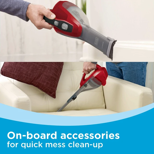 Alt view image 7 of 7 - BLACK+DECKER dustbuster AdvancedClean Cordless Handheld Vacuum, Home and Car Vacuum (HLVA320J26)