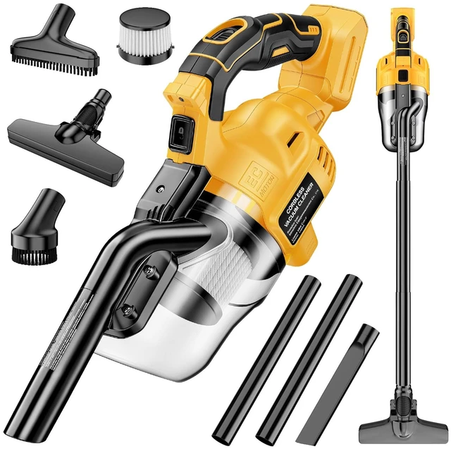Main image of Cordless Handheld Vacuum Cleaner Compatible with DeWalt Battery | (Tool Only,No Battery)16000Pa Strong Suction, 2 HEPA Filters & 4 Nozzles, Lightweight Portable Vacuum for Car, Home,Garage