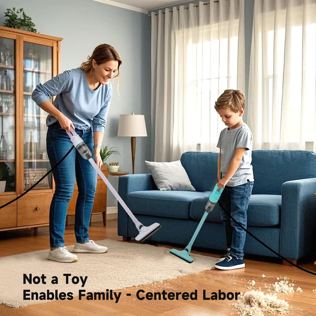 Alt view image 2 of 7 - TROURAY Handheld Vacuum Cleaner,6 in 1 Corded Stick Vacuum Cleaner(White) | Ideal for Carpet, Hardwood Floor, Car, Lightweight Body, Battery Recharge, Portable & Compant, 180° Rotatable Brush