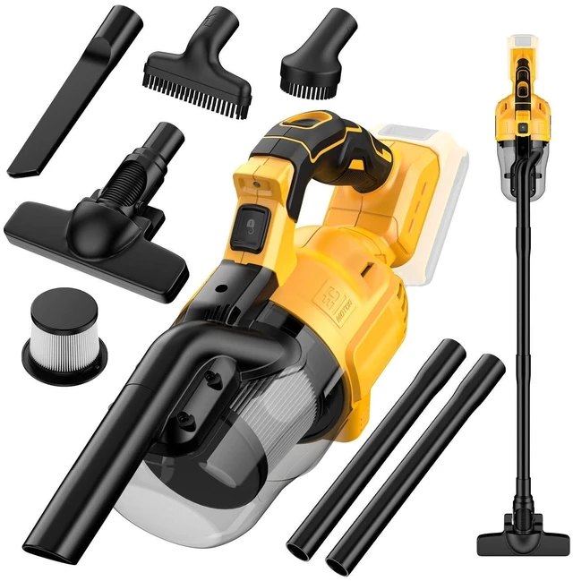 Main image of 5-in-1 Cordless Handheld Vacuum Compatible with Dewalt 20V Batteries, 400W Powerful Motor, 55 CFM Suction, HEPA Filtration for Car, Pet Hair, Carpets, (Tool Only)