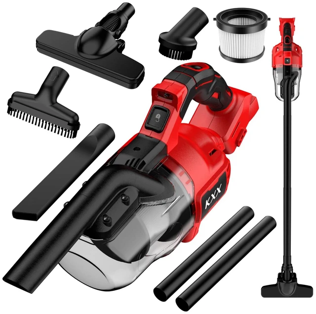 Main image of KXX Cordless Vacuum for Milwaukee M18 Battery, 5 in 1 Handheld Electric Vacuum Cleaner with 500W Powerful Motor, 46 CFM Portable Hand Vacuum with Filtration HEPA for Floor, Carpet, Car (Tool Only)