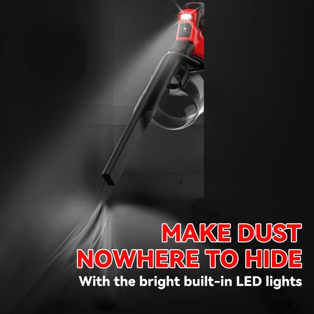 Alt view image 6 of 6 - KXX Cordless Vacuum for Milwaukee M18 Battery, 5 in 1 Handheld Electric Vacuum Cleaner with 500W Powerful Motor, 46 CFM Portable Hand Vacuum with Filtration HEPA for Floor, Carpet, Car (Tool Only)