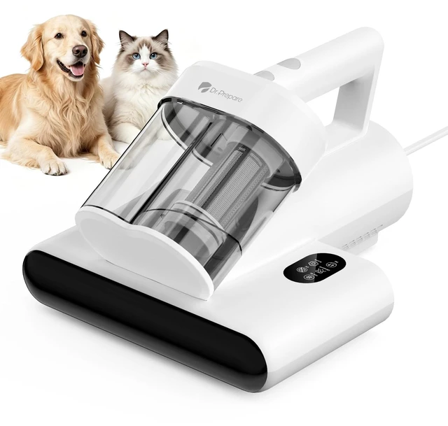 Main image of DR.PREPARE Mattress Vacuum Cleaner,15kPa, 500W Corded Bed Vacuum,UV-C&Heat | Bed Vacuum Cleaner, Pet Hair Remover, 167°F Hot Air with Aroma4-Layer Filtration for Mattress, Bed, Cribs &Sofa