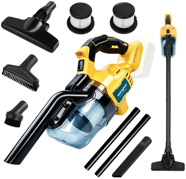 Main image of wevgbv Cordless Vacuum Compatible with Dewalt 20V Battery | 5 in 1 Handheld Vacuum Cleaner with 400W Motor, 46 CFM Portable Vacuum for Floor Pet Hair, Car (Tool Only)