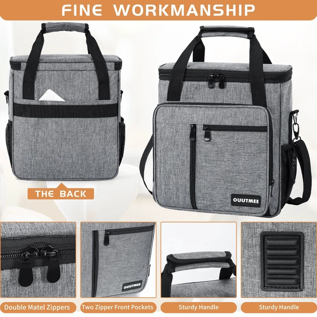 Alt view image 2 of 7 - OUUTMEE Coffee Maker Carrying Bag for Keurig K-Mini or K-Mini Plus | Single Serve Coffee Brewer Portable Storage Bag with Extra Pockets, Storage Tote Case with Multiple Pockets for K-Cup