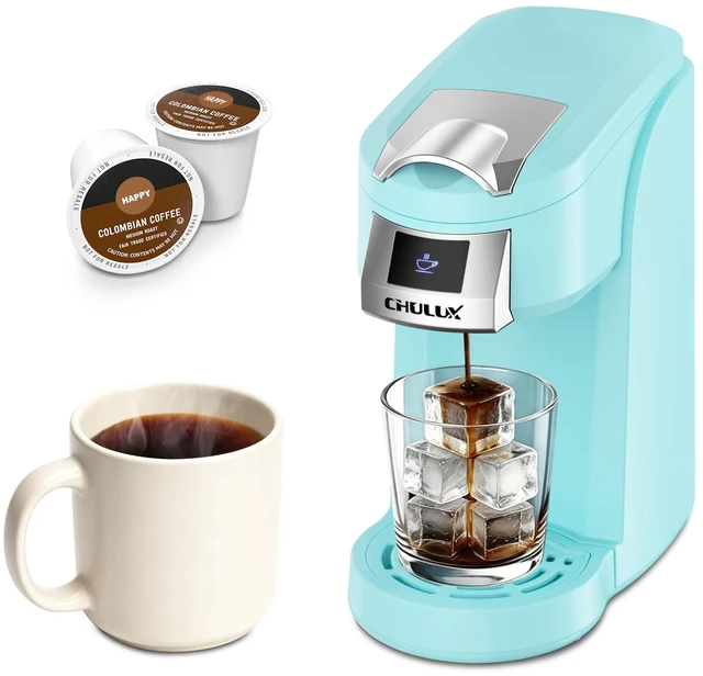 Main image of Lite Single Serve Coffee Maker for K Cup with One Touch Brew, Cyan | Boiler Fast Heating System, Unique Split-Flow Nozzle, Designed for Standard Mugs, 5 to 12 oz Brew Sizes, Single Cup Reservoir