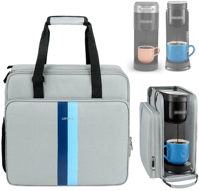 Main image of LEFOR·Z Coffee Maker Travel Bag Compatible with Keurig K-Slim/K-Express/K-Iced/Ninja PB051/PB041ST,Single Serve Coffee Brewer Carrying Case with Multiple Pockets for K-Cup Pods,Grey(Bag Only)