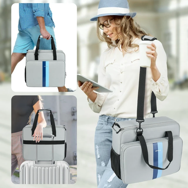 Alt view image 6 of 6 - LEFOR·Z Coffee Maker Travel Bag Compatible with Keurig K-Slim/K-Express/K-Iced/Ninja PB051/PB041ST,Single Serve Coffee Brewer Carrying Case with Multiple Pockets for K-Cup Pods,Grey(Bag Only)