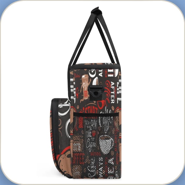 Alt view image 4 of 7 - Coffee Maker Carring Bag Travel Carrying Storage Tote Bag Compatible | Red Coffee Travel Bag Keurig K-Mini or K-Mini Plus Portable Single Serve Coffees Brewer Case with Pockets for K-cup Pods