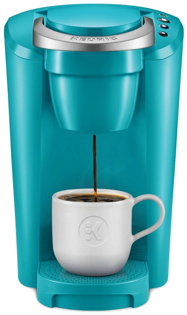 Main image of Keurig K-Compact Single-Serve K-Cup Pod Coffee Maker, with 3 Brew Sizes, Smart Start Feature, 36oz Removable Reservoir, Turquoise