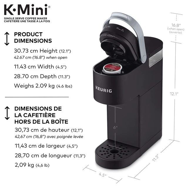 Alt view image 3 of 7 - Matte Black Hot Beverage K-Mini Dispenser