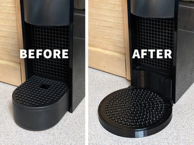 Alt view image 2 of 7 - SplashNColor Mini Mug Drip Tray Compatible with Nespresso Essenza Coffee Maker Fits Breville or Krups version works on Essenza Mini Plus