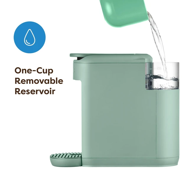 Alt view image 4 of 7 - Keurig K-Mini Mate Single Serve K-Cup Pod Coffee Maker, Glamping Green | Brews Up to 12 oz Cup, Compact Portable Coffee Machine for Small Spaces, Great for Dorms & Offices