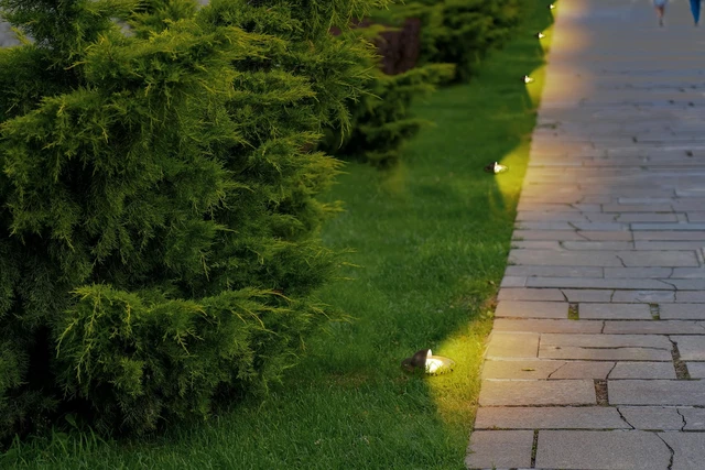 Alt view image 7 of 7 - GKOLED LED Brass Well Lights, 12V In Ground Light Outdoor, IP67 Waterproof Low Voltage Landscape Lighting with MR16 Bulb and Swivel Base, 5W 140LM 2700K, Up Light for Garden Trees Bushes, Beacon Top