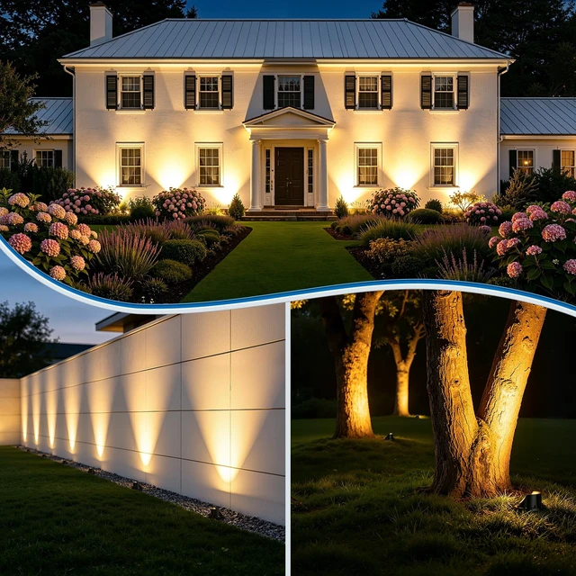 Alt view image 6 of 7 - MEIHUA Low Voltage Landscape Lighting LED Well Lights, 12W In-Ground Lights | IP67 Waterproof Outdoor Landscape Lights with Transformer 49FT Wire and Connectors, 2700K for Pathway Garden Yard, 6 Pack
