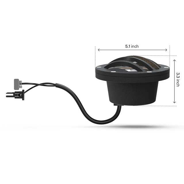 Alt view image 5 of 7 - Malibu Low Voltage Well Lights 4W LED Outdoor Landscape Deck Lights 12V Well Light 200Lumen in-Ground Light 2800K Warm White with Connector & Stake for Step Tree Patio Yard Garden 1Pack 8401-3500-01