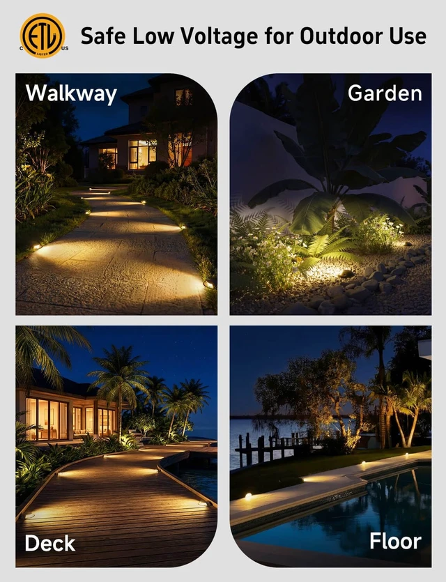 Alt view image 6 of 7 - Gardenreet In Ground Well Light - Brass 12V Ip65 Waterproof Outdoor Landscape Lighting, Low Voltage LED In-Grade Turret Top Light, Antique Bronze for Walkway Patio Deck with 2700K Warm White MR16 Bulb