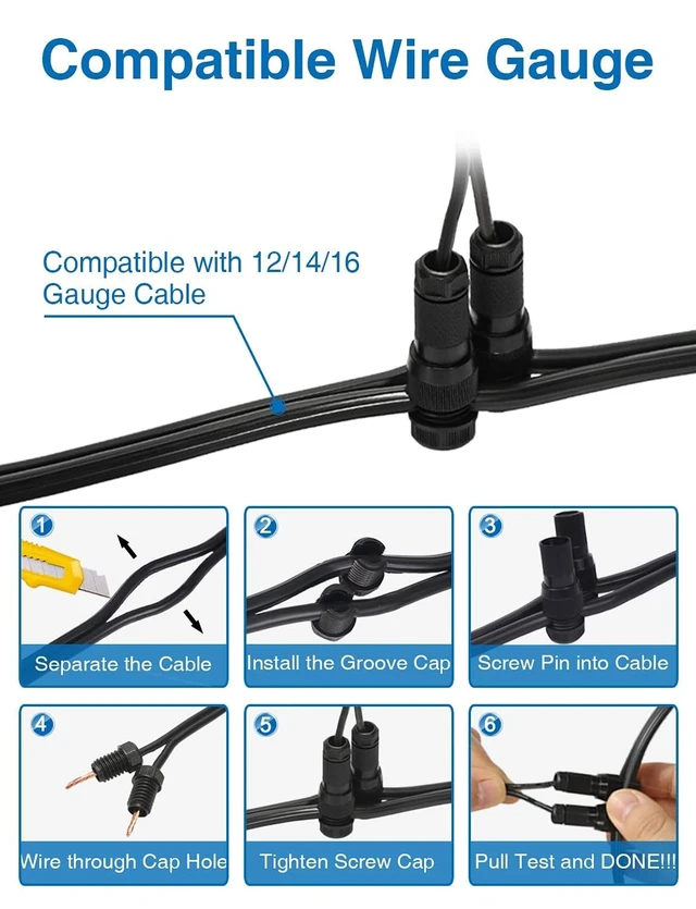 Alt view image 5 of 7 - SUNVIE 6-Pack 12W 3000K LED Low Voltage Landscape Well Lights, Shield Top | 12-24V AC/DC, Waterproof, Anti-Glare, Die-Cast Aluminum In-Ground Lights for Pathway Garden Yard, Connectors Included