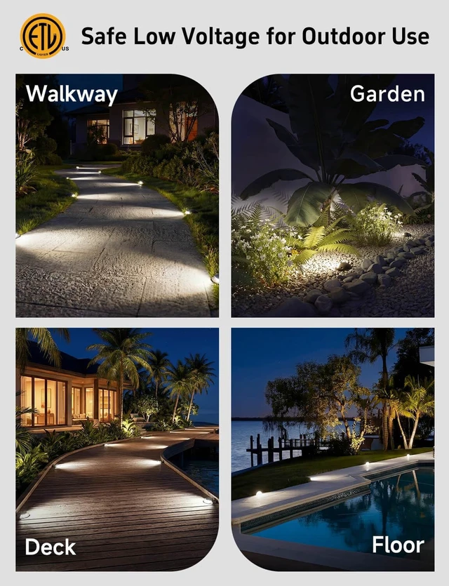 Alt view image 6 of 7 - Gardenreet Outdoor Well Lights Low Voltage - Solid Brass 12V All Weather Ip65 Inground Lighting, LED Fixture, Antique Bronze for House Garden Path with 4000K Neutral White MR16 Bulb