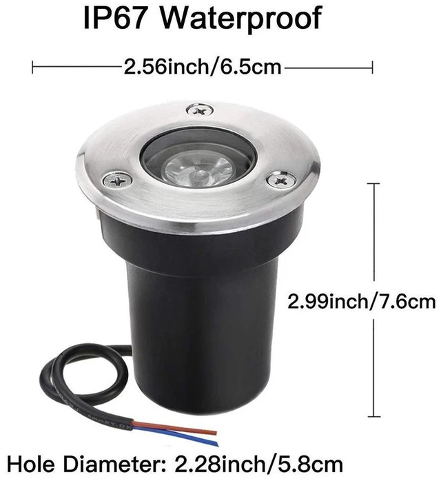 Alt view image 4 of 7 - SUNRIVER Low Voltage Landscape Lights,1W Outdoor In-Ground Lights 12V-24V LED Landscape Lighting for Paver, Deck, Step, Garden, IP67 Waterproof (6 Pack Warm White)