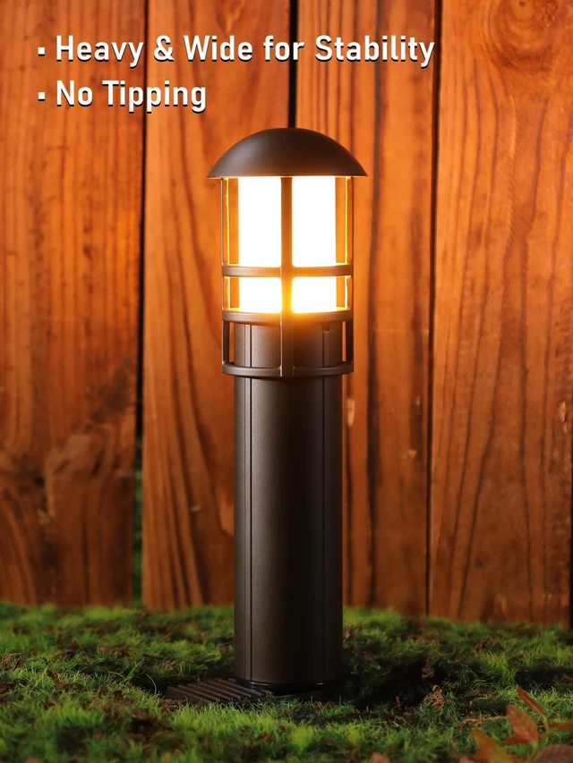 Alt view image 6 of 7 - LEONLITE 6-Pack 5CCT Low Voltage Landscape Pathway Lights, 3W, CRI90 | 12-24V AC/DC, Aluminum, ETL, 1800K/2700K/3000K/4000K/5000K, Low Voltage LED Bollard Path Lights, for Walkway Yard Garden