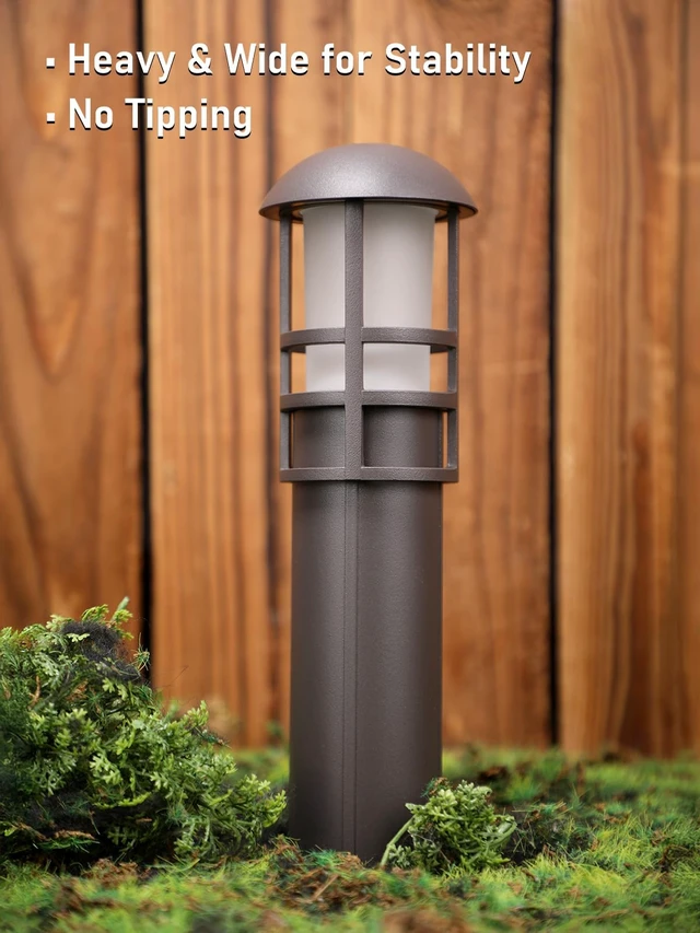 Alt view image 6 of 7 - LEONLITE 4-Pack RGBCW Low Voltage Landscape Pathway Lights, 3W, CRI90 | Color Changing, 12-24V AC/DC, Aluminum, ETL, Multi-Color, Low Voltage LED Bollard Path Lights, for Walkway Yard Garden
