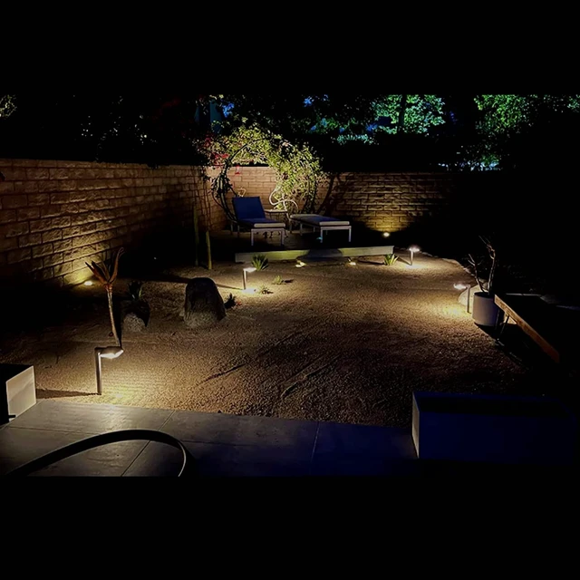 Alt view image 7 of 7 - 4Pack Solar Pathway Lights Outdoor 300LM 2-in-1 Warm White & Daylight Modes | 2 Color Modes, Solar LED Lights Outdoor Waterproof for Path, Sidewalk, Driveway or Walk Way Light