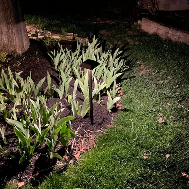 Alt view image 7 of 7 - 300 LM Solar Landscape Lights Outdoor, Pathway Light 2 Color Modes, 6 Pack | Warm White & Daylight Color Modes, Waterproof Landscape LED Lighting for Walkway, Garden, Driveway