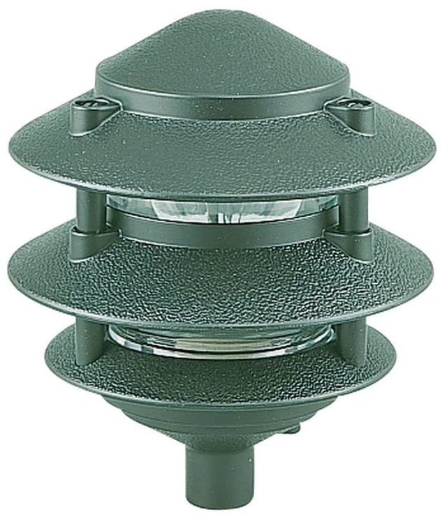 Main image of Sea Gull Lighting 9226-95 Single-Light Outdoor Path Fixture with Clear Glass, Emerald Green